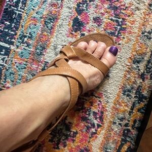 AEROSOLES Brown Strappy Sandals